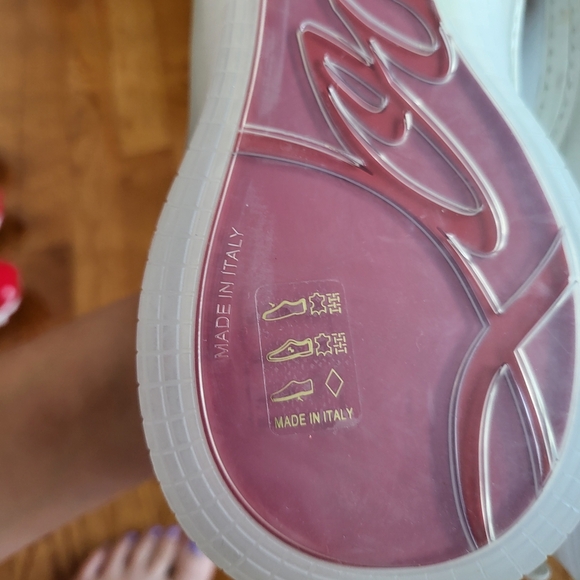 Christian Louboutin White and Red Sneakers - Picture 7 of 8